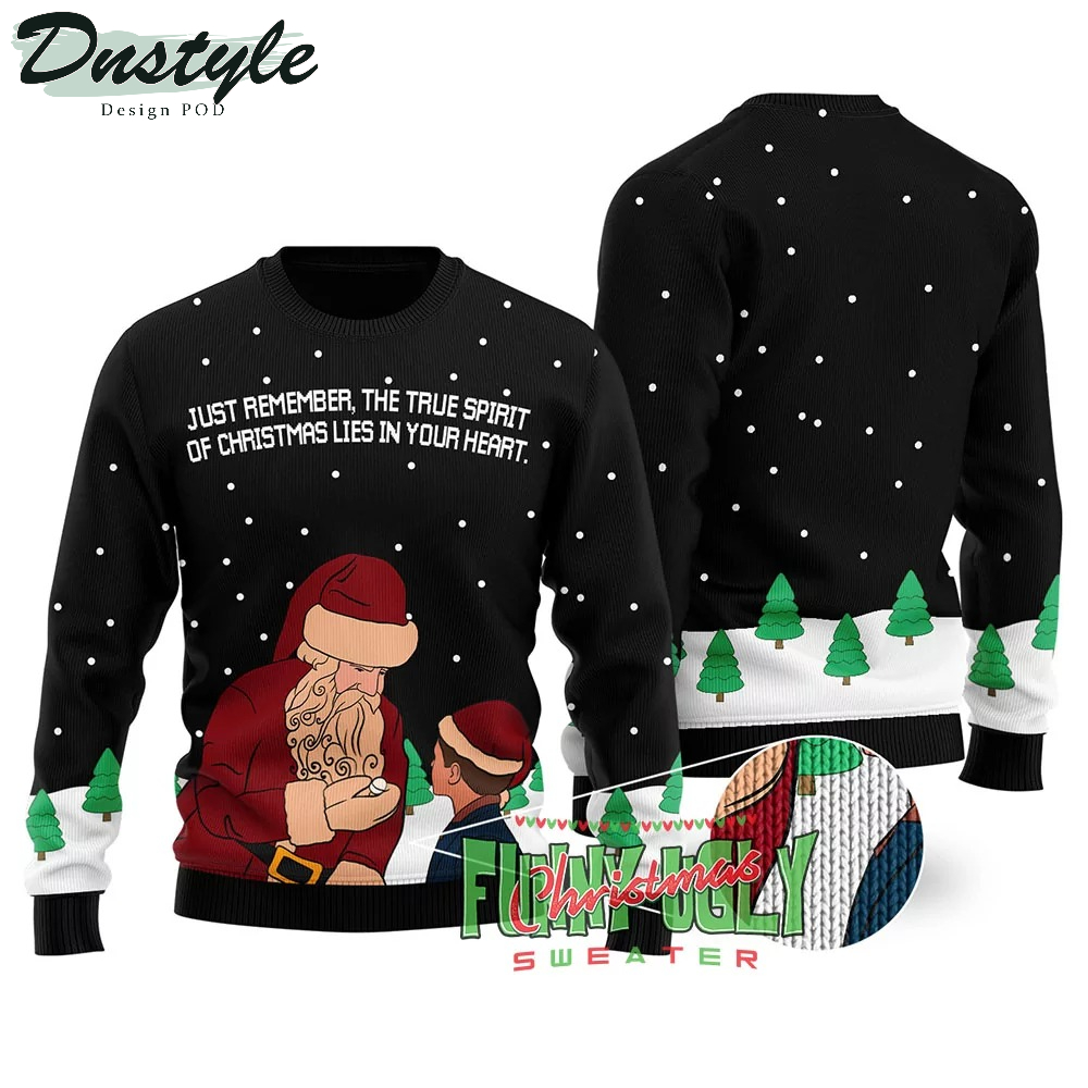 The True Spirit Of Christmas The Polar Express Ugly Christmas Sweater