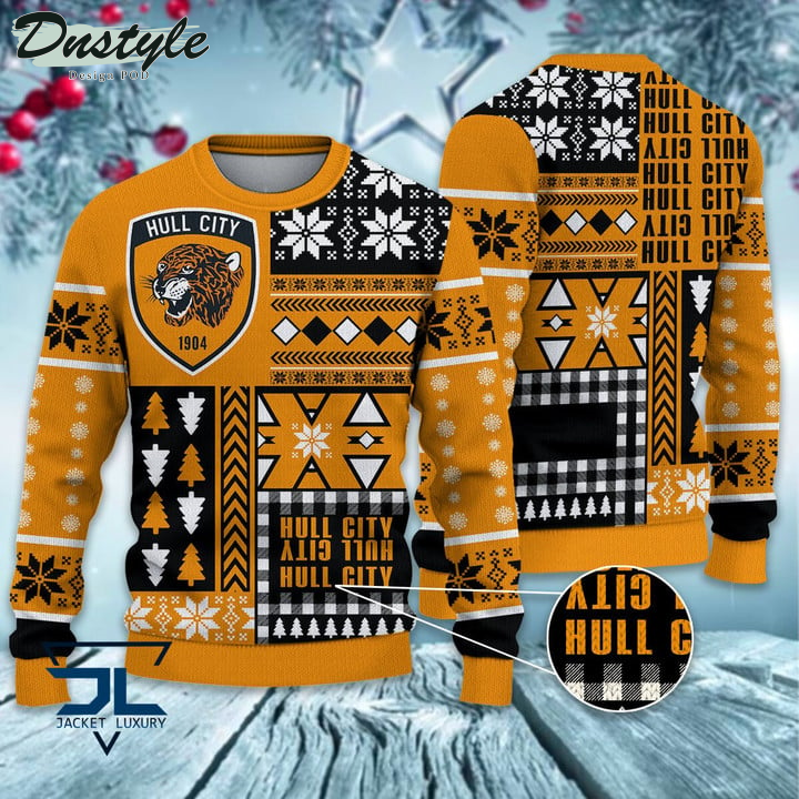 Oxford United F.C Christmas Pattern 2022 Ugly Wool Sweater