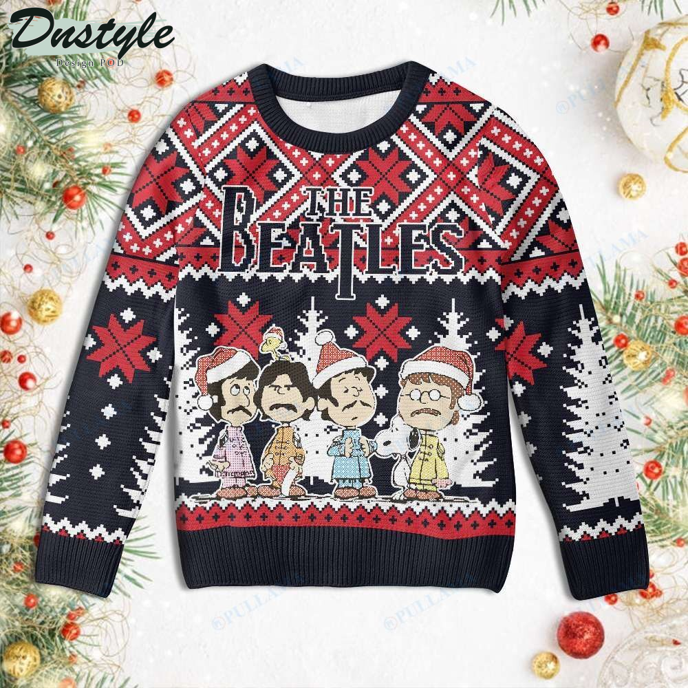 Pullama The Beatles Christmas Ugly Sweater