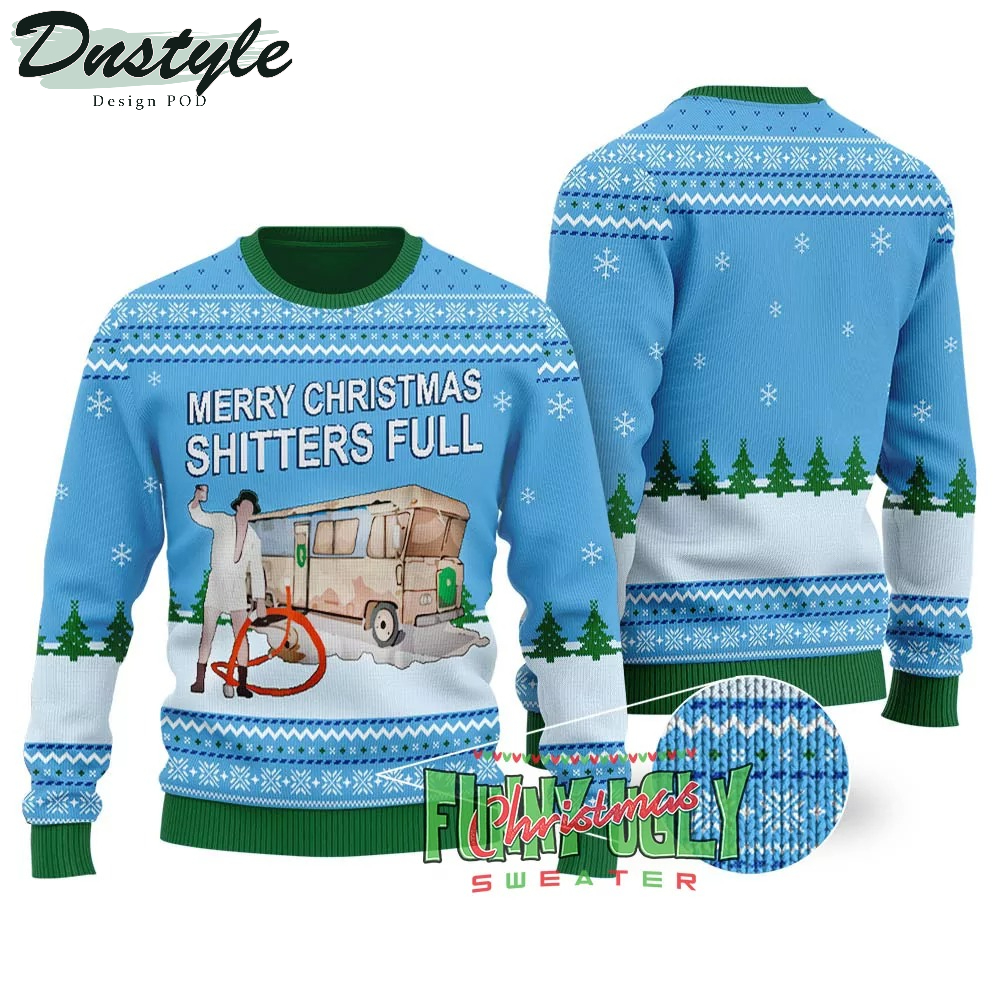 Cousin Eddie National Lampoon Shitters Full Ugly Christmas Sweater