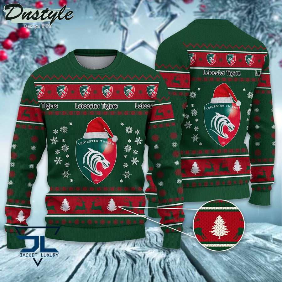 Leicester Tigers ugly christmas sweater