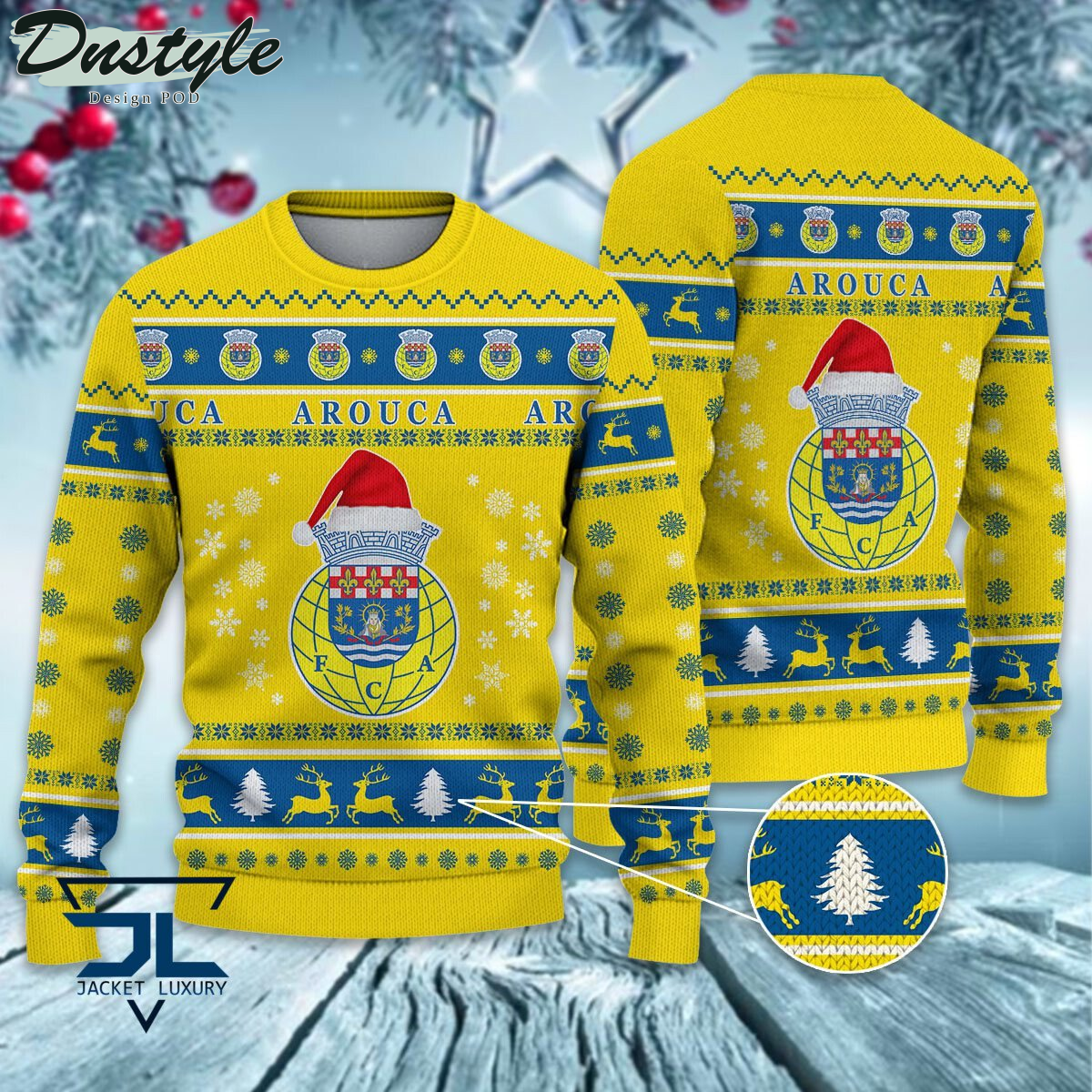 FC Arouca ugly christmas sweater
