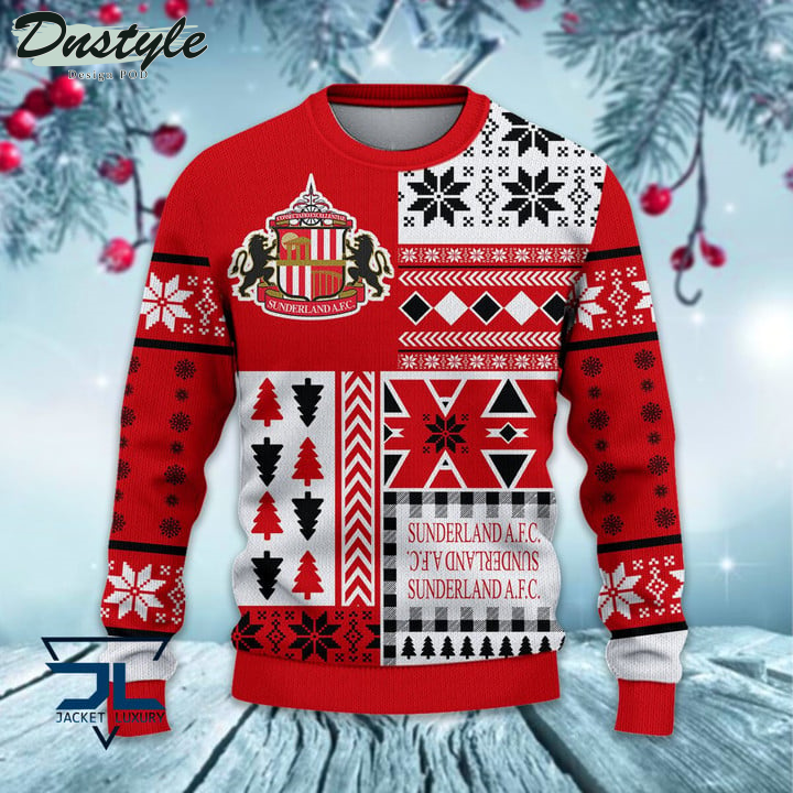Sunderland A.F.C Christmas Pattern 2022 Ugly Wool Sweater