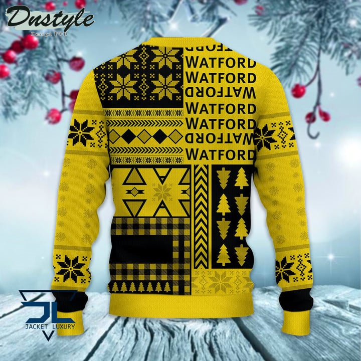Watford Christmas Pattern 2022 Ugly Wool Sweater