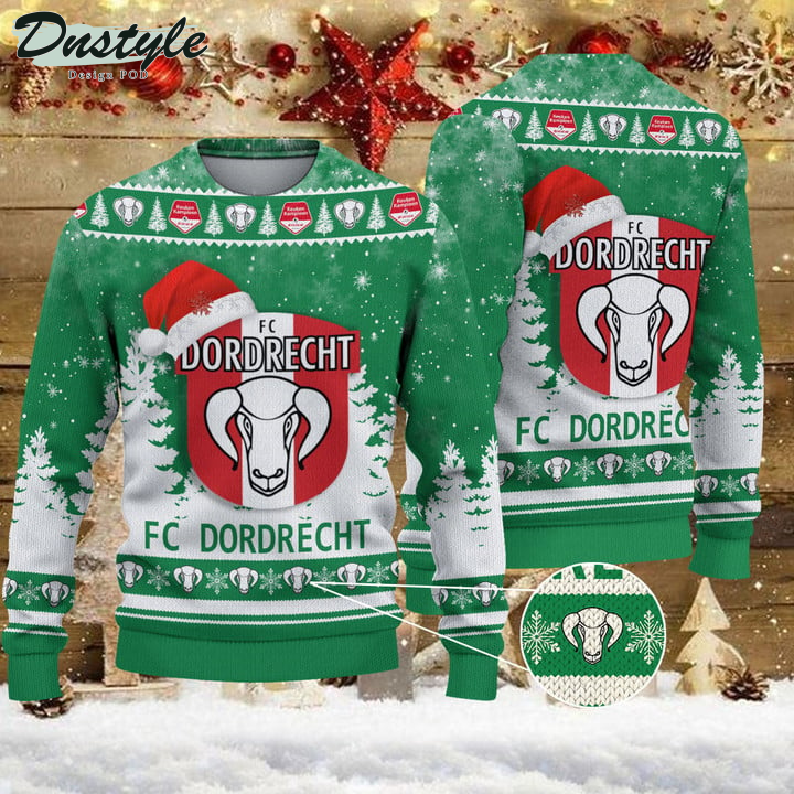 FC Dordrecht Santa Hat Ugly Christmas Sweater