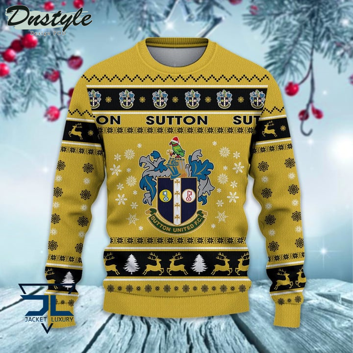 Sutton United santa hat ugly christmas sweater