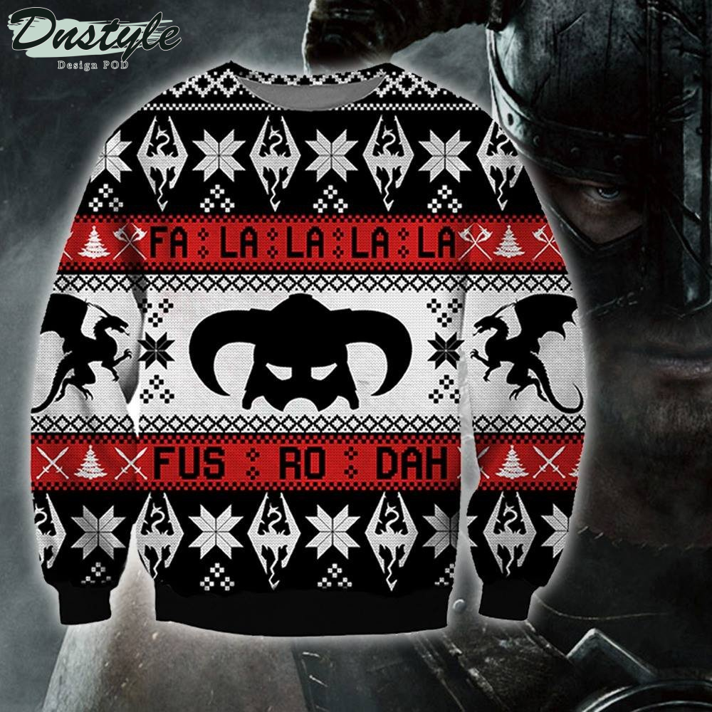 The Elder Scrolls V Skyrim Iron Helmet Ugly Christmas Sweater