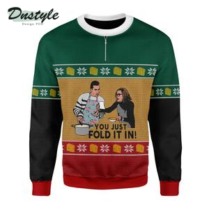 Schitts Creek You Just Fold It In Ugly Christmas Sweater