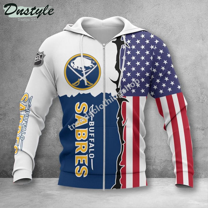Buffalo Sabres American Flag 3d Hoodie Tshirt