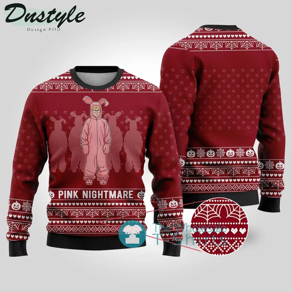 Pink Nightmare A Christmas Story Ugly Sweater