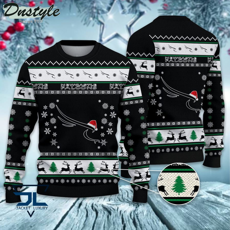 Newcastle Falcons ugly christmas sweater
