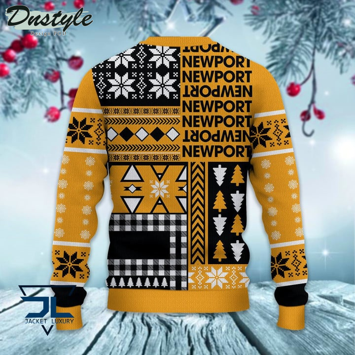 Newport County Christmas Pattern 2022 Ugly Wool Sweater