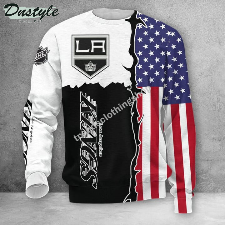 Los Angeles Kings American Flag 3d Hoodie Tshirt