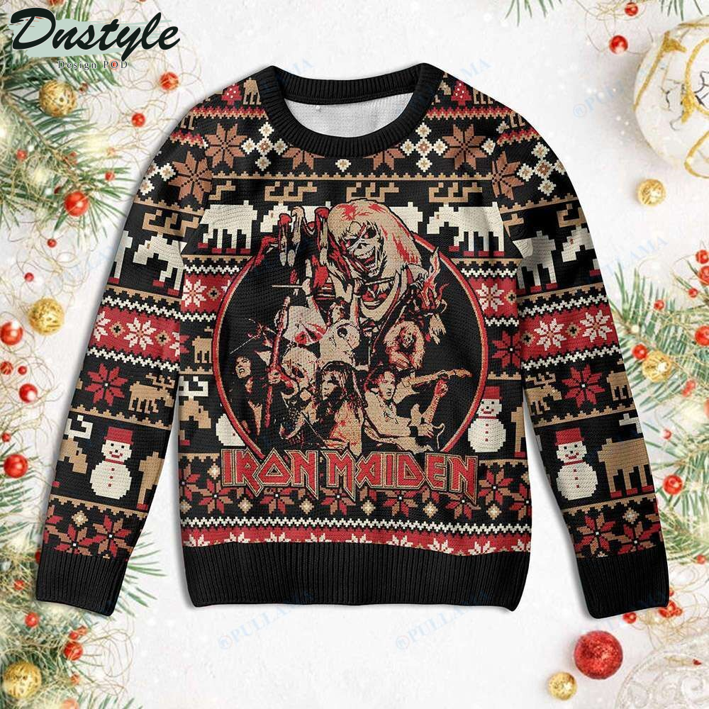 Pullama Iron Maiden Christmas Ugly Sweater
