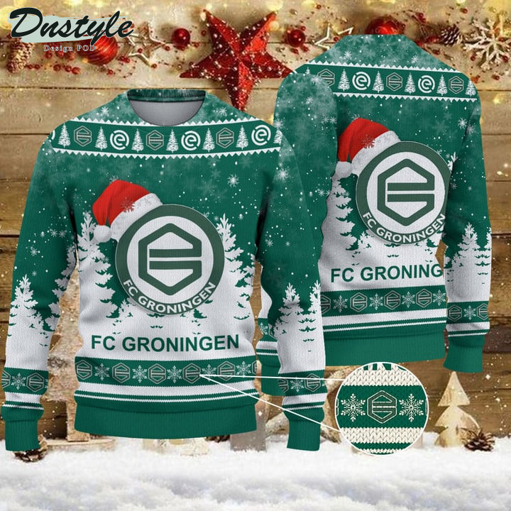 FC Groningen Santa Hat Ugly Christmas Sweater