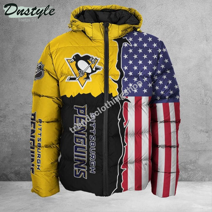 Pittsburgh Penguins American Flag 3d Hoodie Tshirt