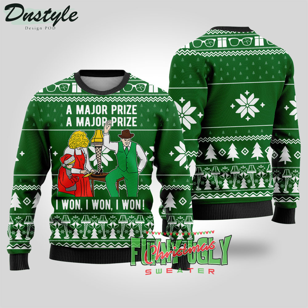A Major Prize I Won Ugly Christmas Sweater