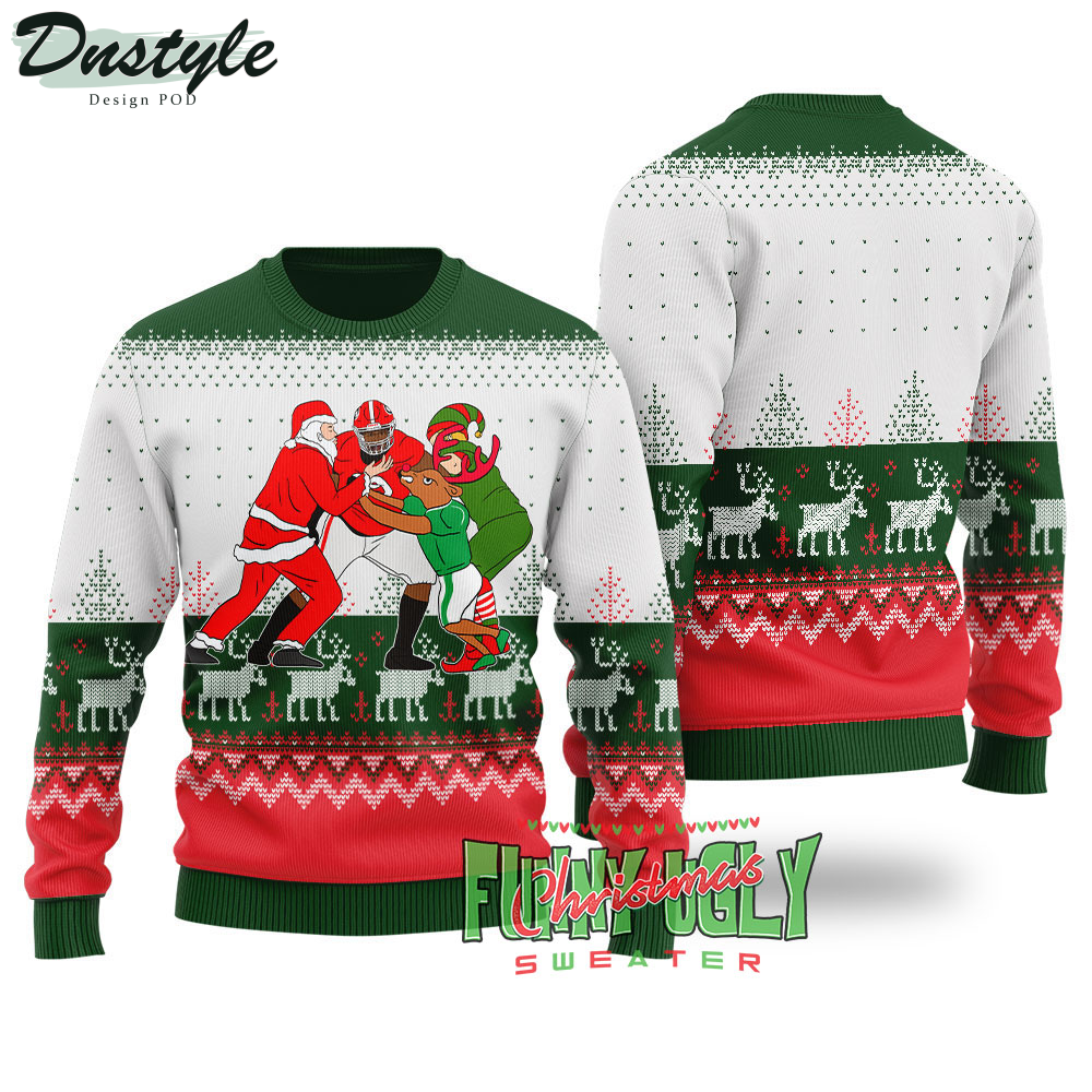 Jordan Davis Forest Green Ugly Christmas Sweater