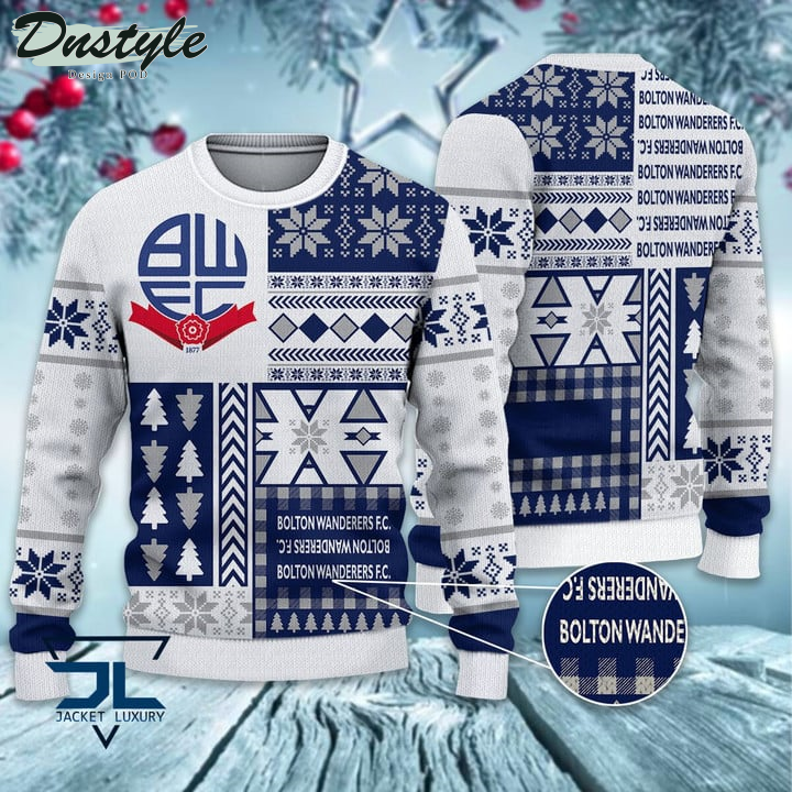 Stoke City F.C Christmas Pattern 2022 Ugly Wool Sweater