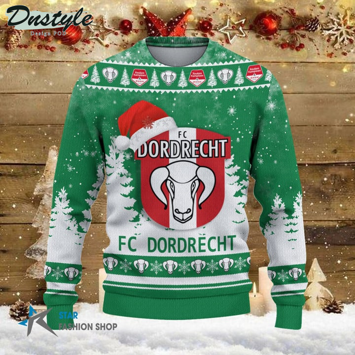 FC Dordrecht Santa Hat Ugly Christmas Sweater