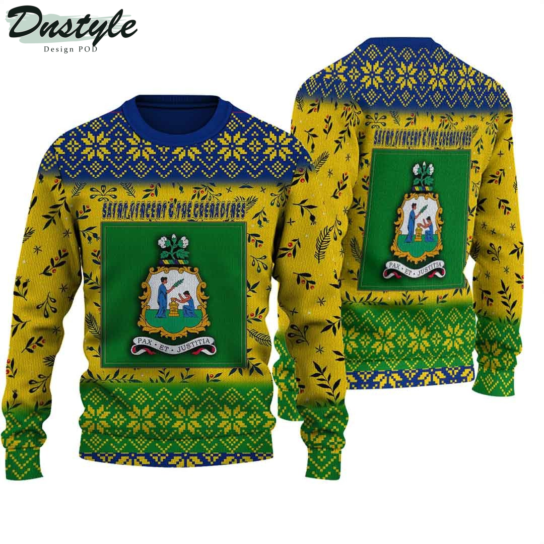 Saint Vincent and The Grenadines Knitted Ugly Christmas Sweater