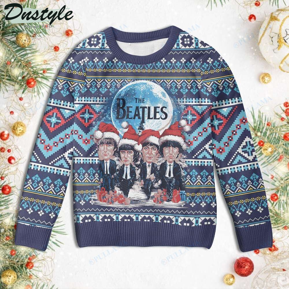 Pullama The Beatles Christmas Ugly Sweater