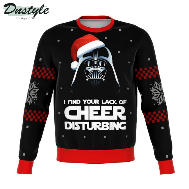 Star Wars I Find You Lack Of Cheer Disturbing Black Ugly Christmas Sweater