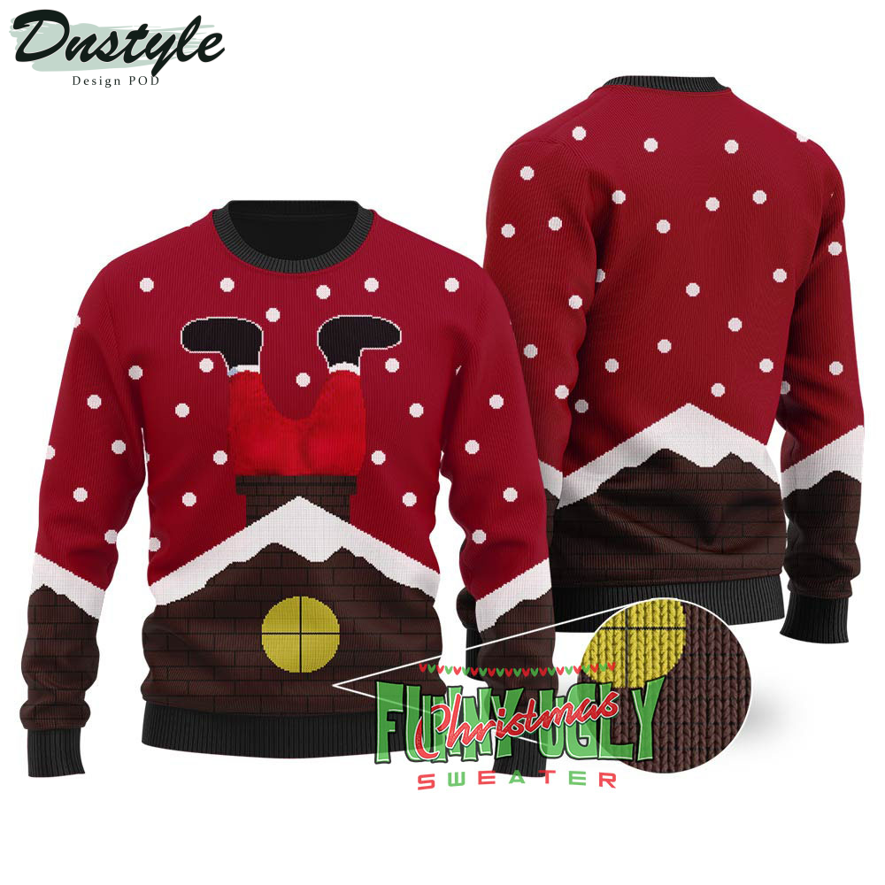 Santa’s Stuck Down The Chimney Tonight Ugly Christmas Sweater