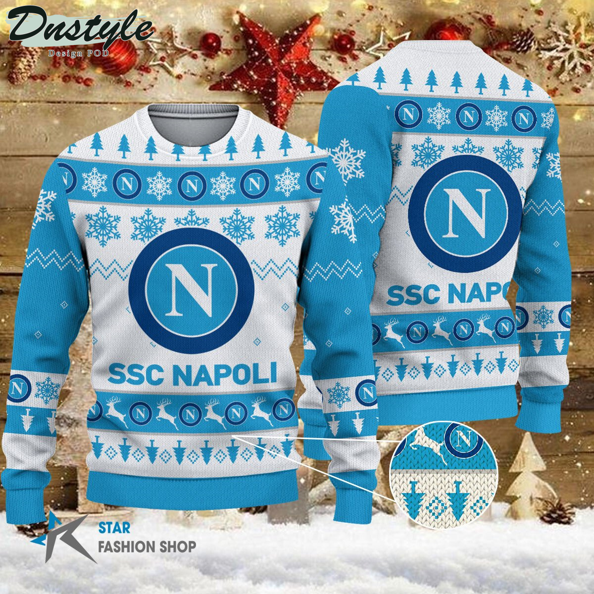 SSC Napoli ugly christmas sweater