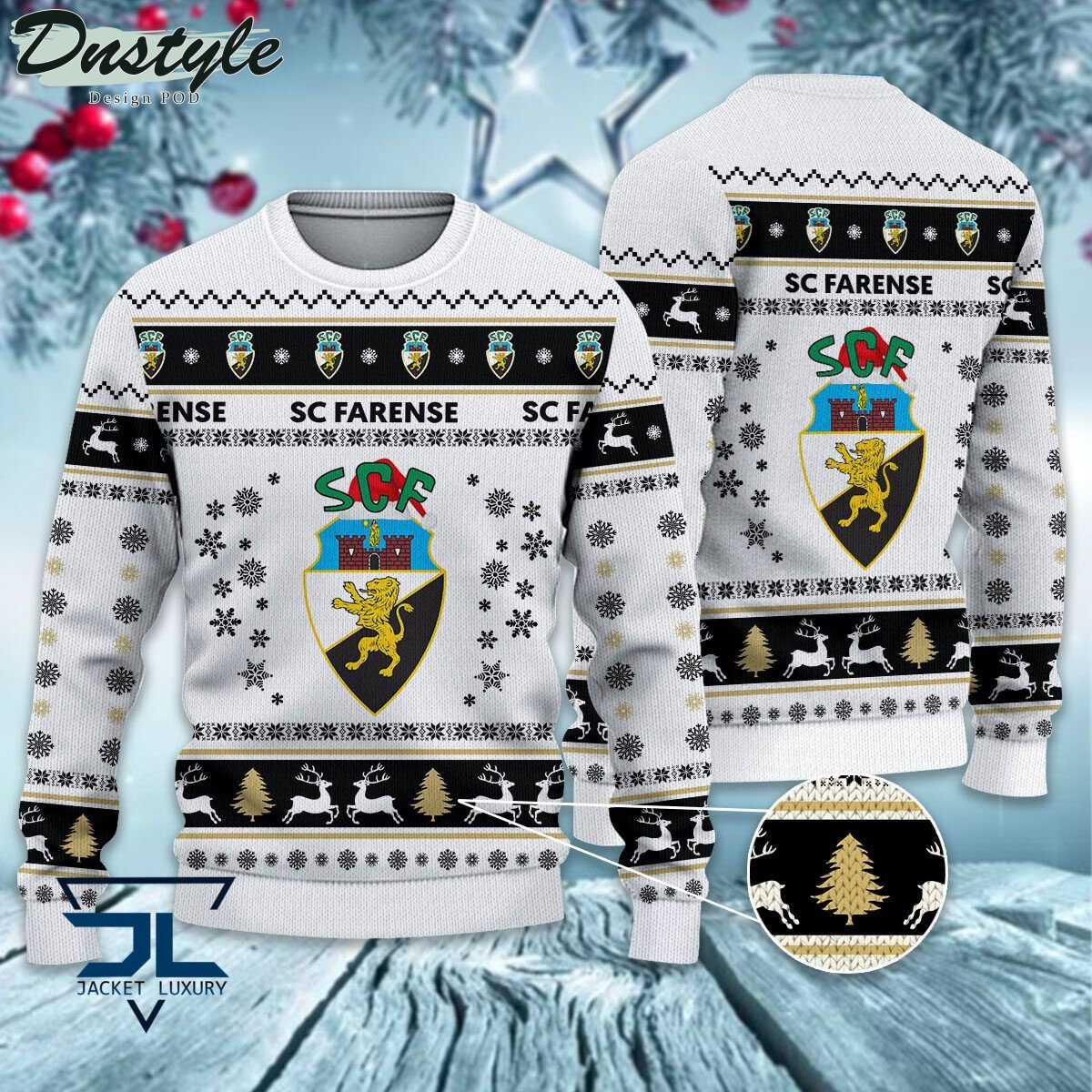SC Farense ugly christmas sweater