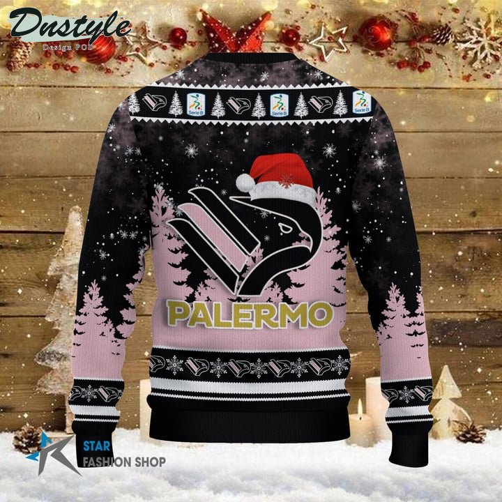 U.S. Città di Palermo il tuo nome brutto maglione natalizio