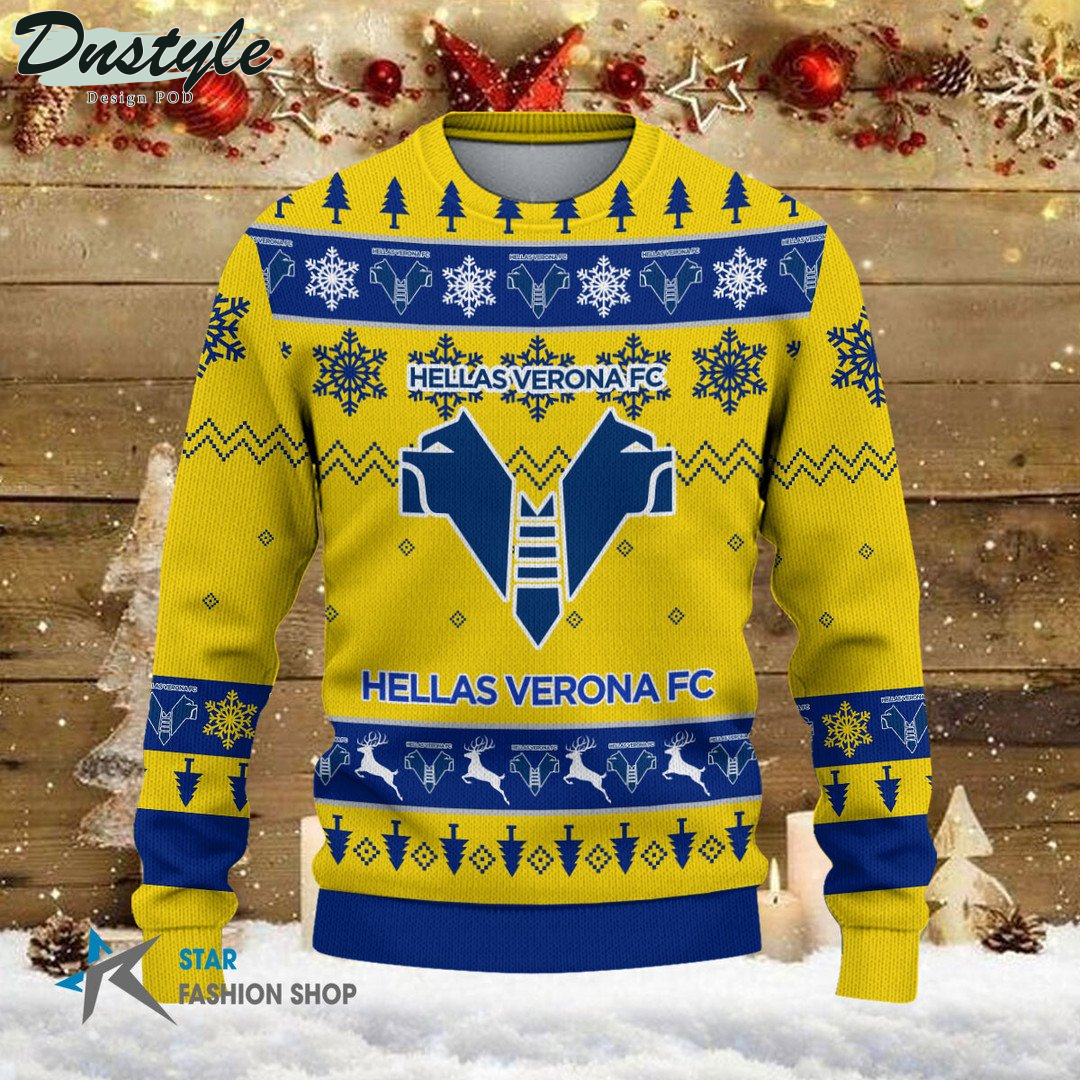 Hellas Verona FC ugly christmas sweater