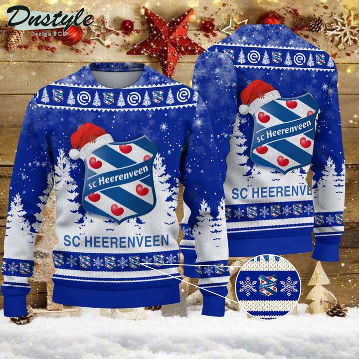 SC Heerenveen Santa Hat Ugly Christmas Sweater