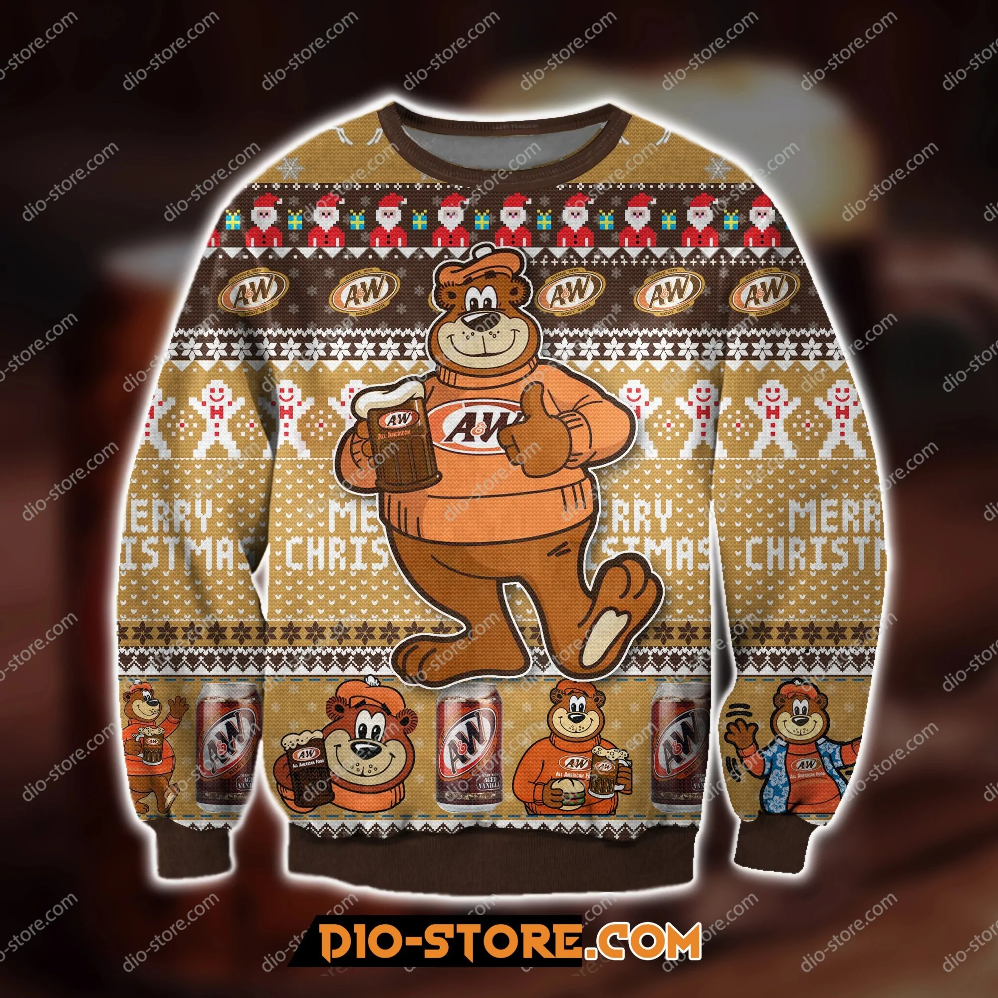Aw Root Beer Since 1919 Ugly Christmas Sweater