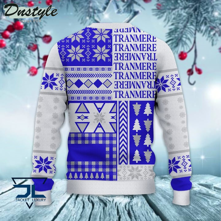 Tranmere Rovers Christmas Pattern 2022 Ugly Wool Sweater