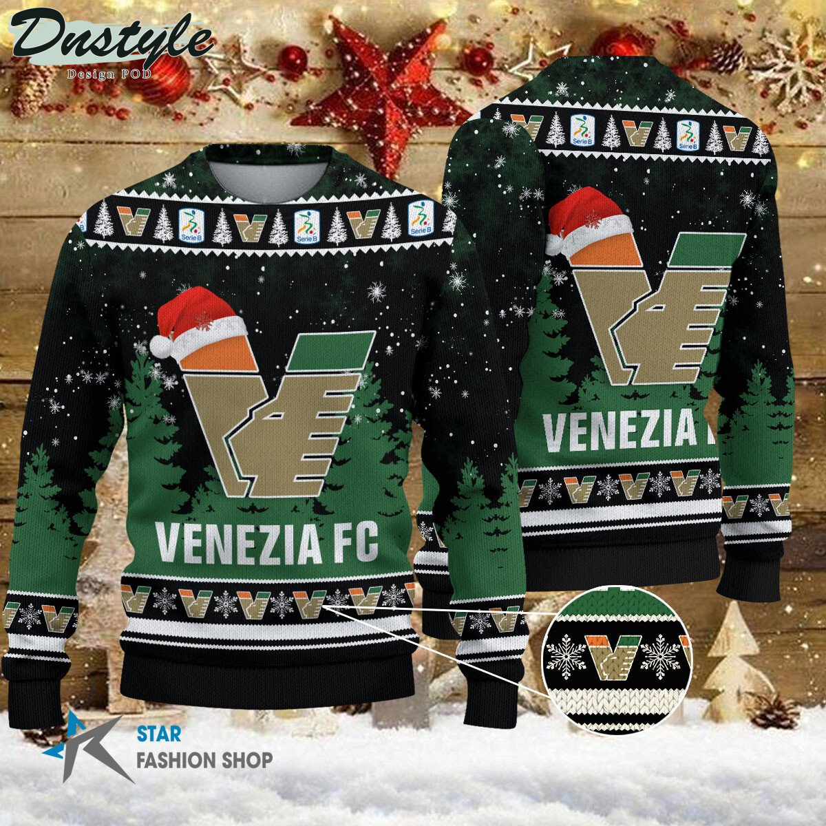 Venezia FC brutto maglione natalizio