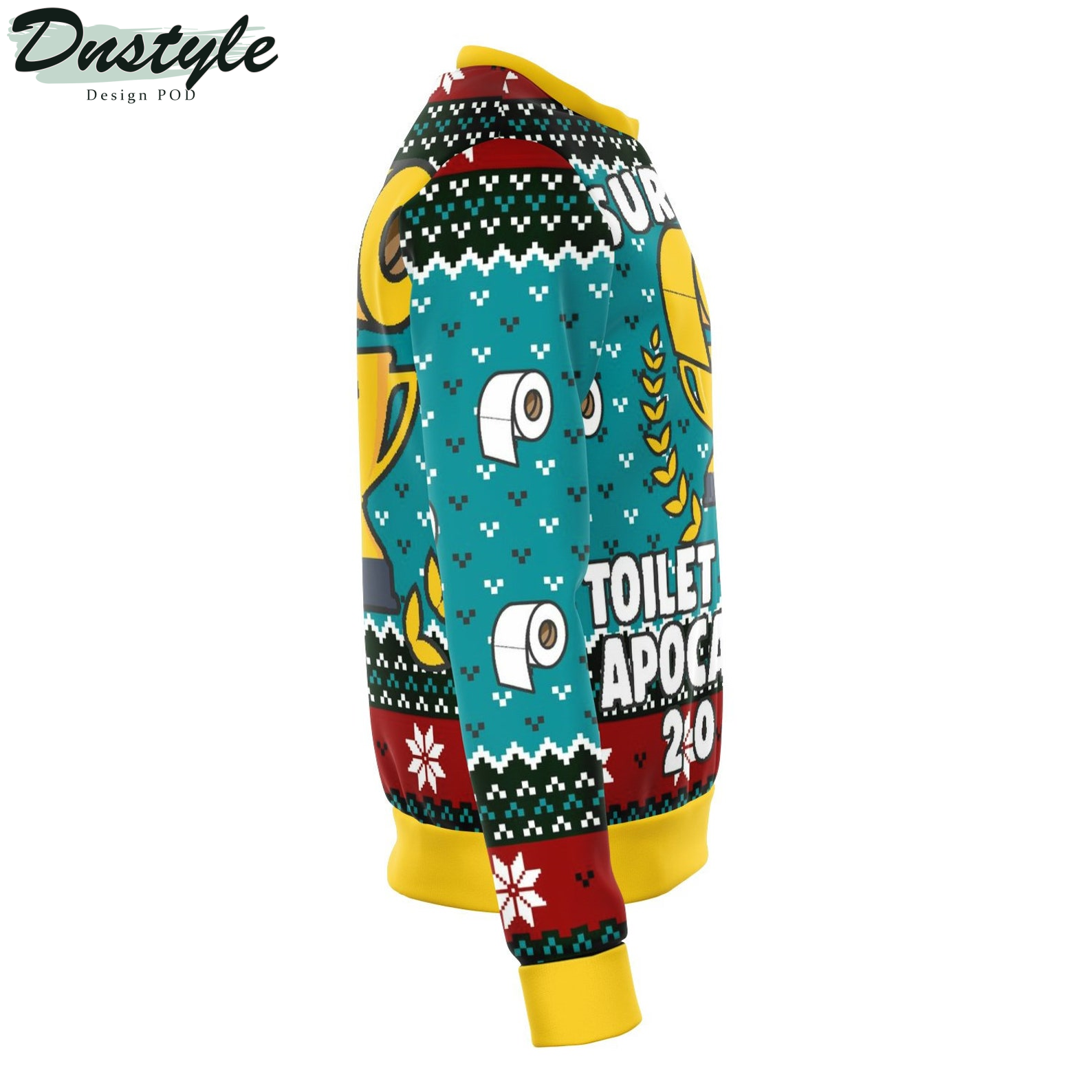 Survived Toilet Paper Apocalypse 2022 Ugly Christmas Sweater