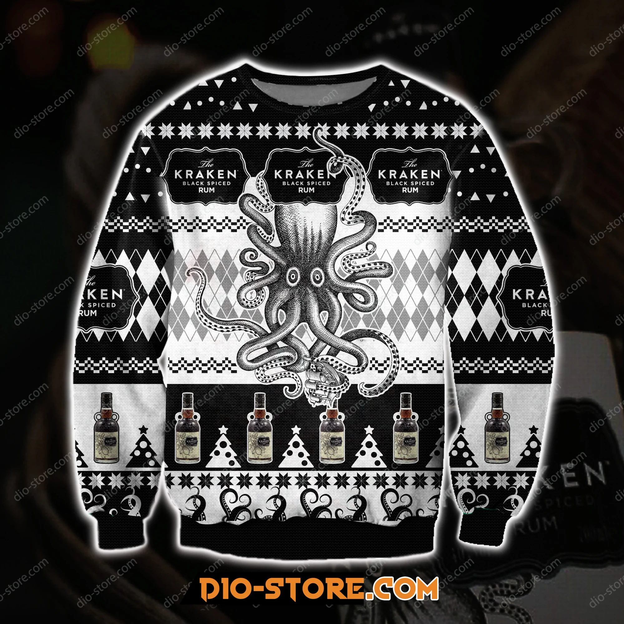Kraken Black Spiced Rum Ugly Christmas Sweater