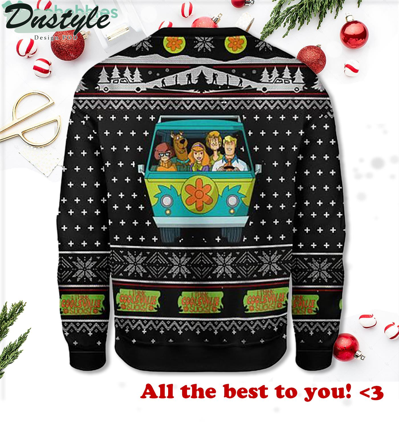 Scooby Doo Friends Tv Show Ugly Christmas Sweater
