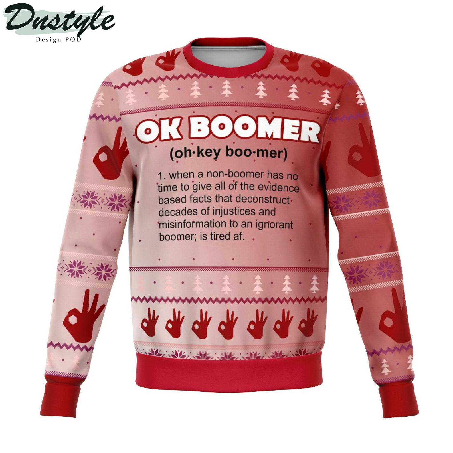Ok Boomer Mean 2022 Ugly Christmas Sweater