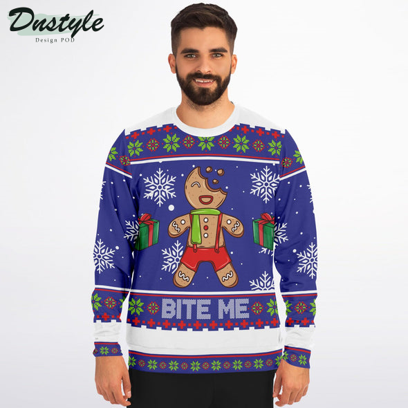 Bite me Snowflake Ugly Chrismas Sweater