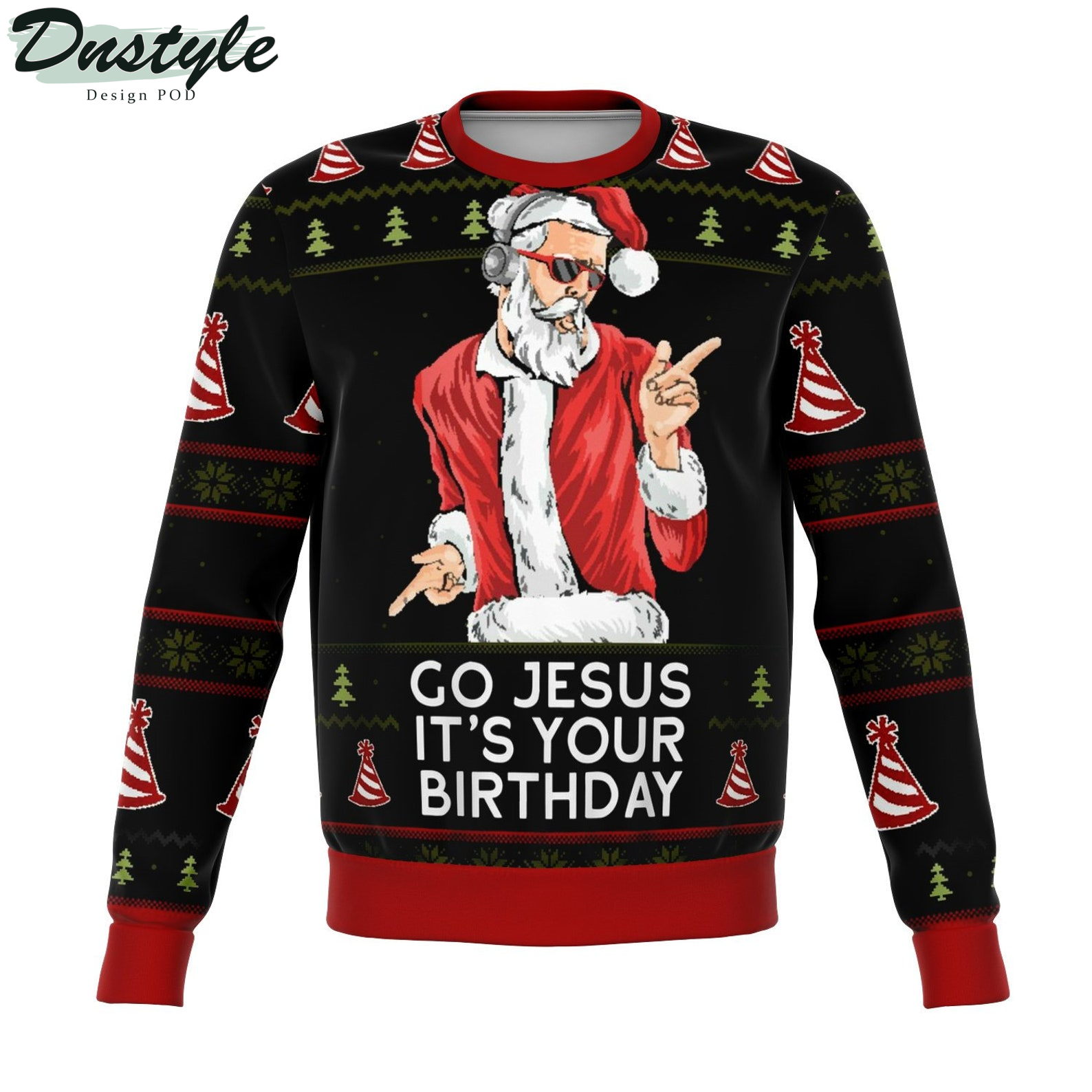 Go Jesus It's Your Birthday 2022 Ugly Christmas Sweater