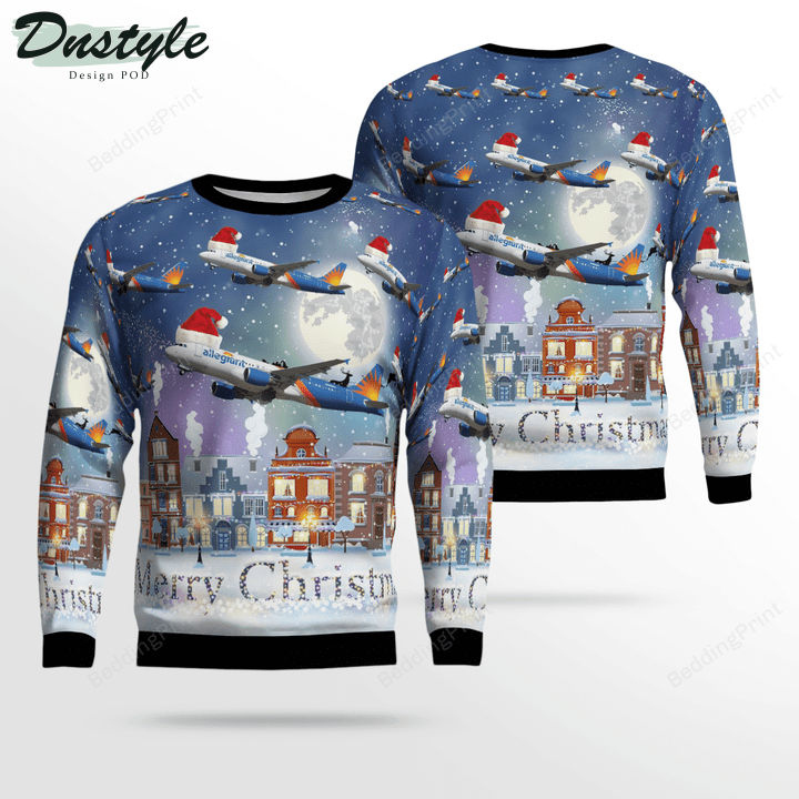 Allegiant Air Airbus A320-214 Ugly Christmas Sweater