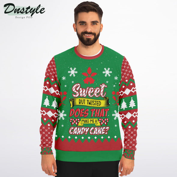 Candy Cane Snowflake Ugly Chrismas Sweater