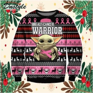 Star Wars Breast Cancer Warrior Baby Yody Ugly Christmas Sweater
