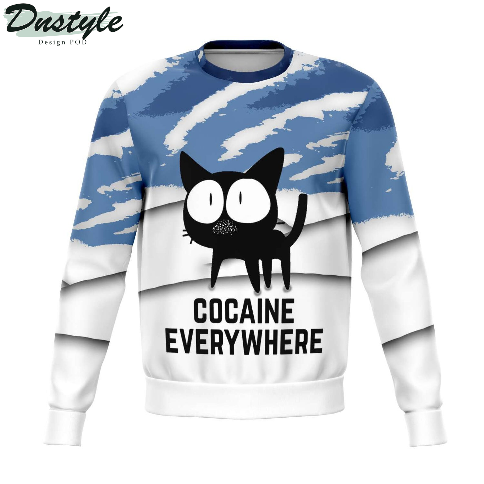Blow Cocaine Everywhere 2022 Ugly Christmas Sweater