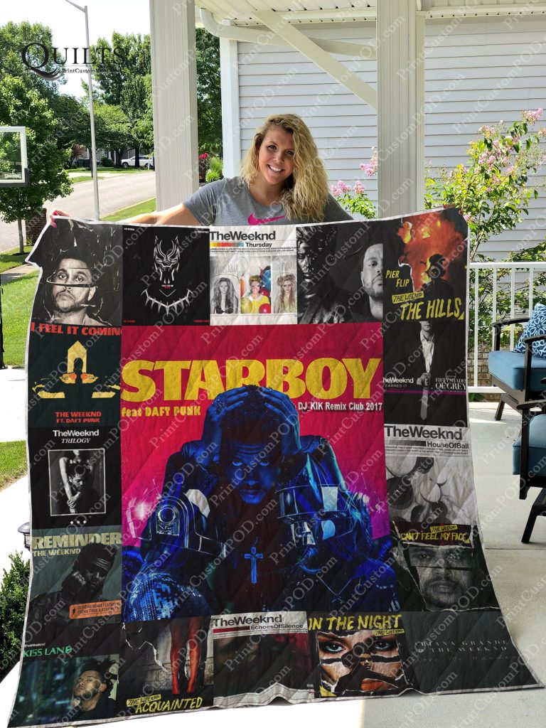 The Weeknd Albums Starboy In The Night Quilt Blanket