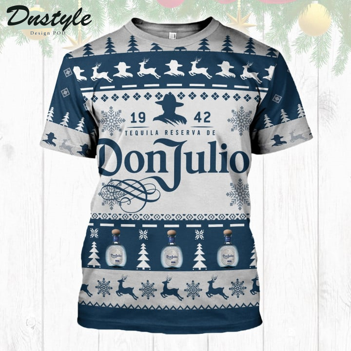 Donjulio 1942 Tequila Reserva De Christmas 3D Hoodie Tshirt
