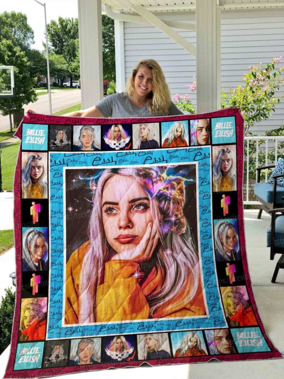 Billie Eilish Signature Quilt Blanket