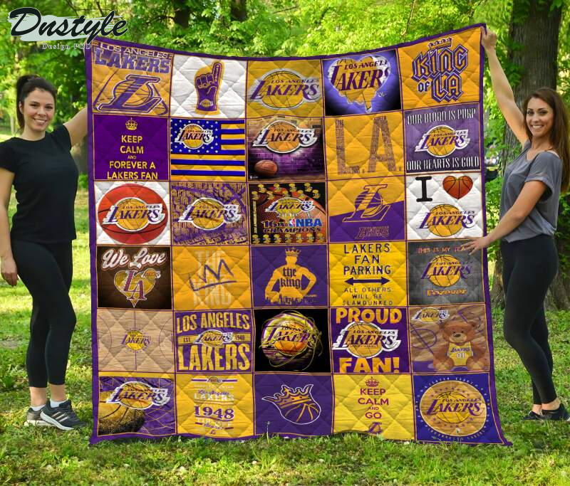 Los Angeles Lakers Pround Fan Quilt Blanket